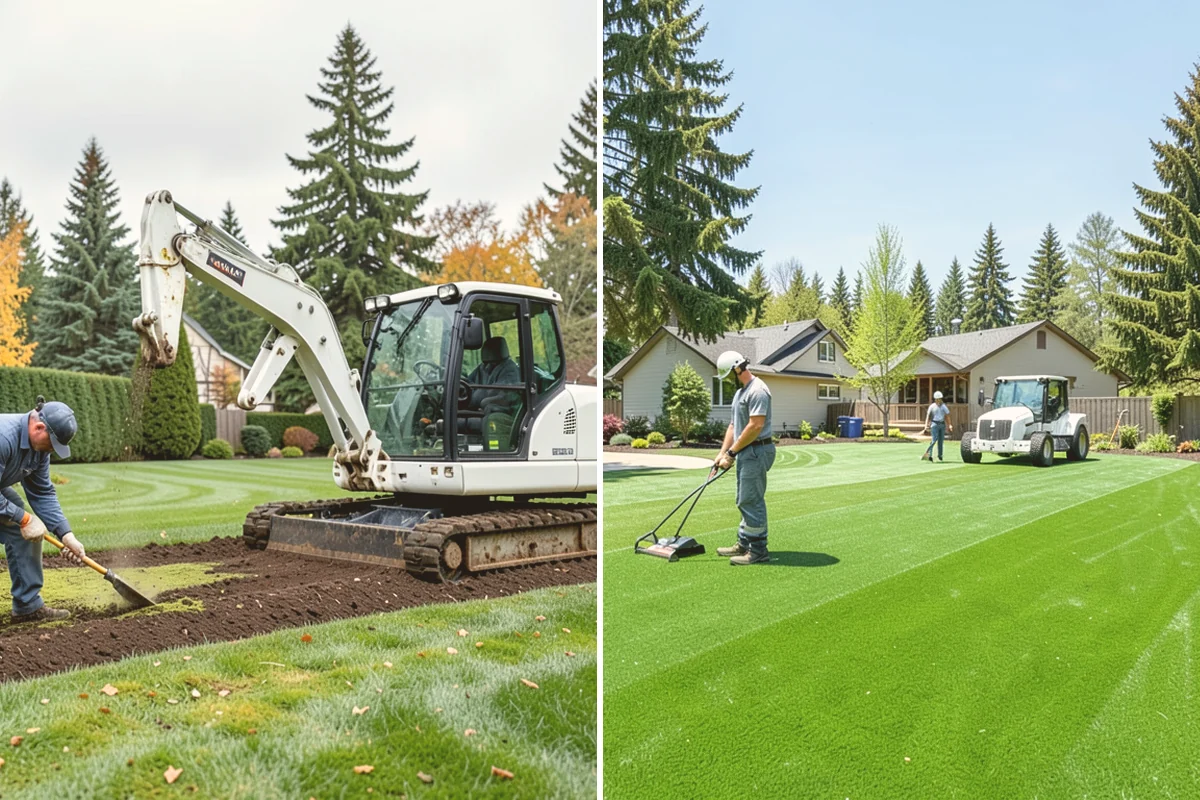 Full Landscape Installation in Stanwood, Snohomish County, WA - Meet on site to define goals, budget, and site conditions