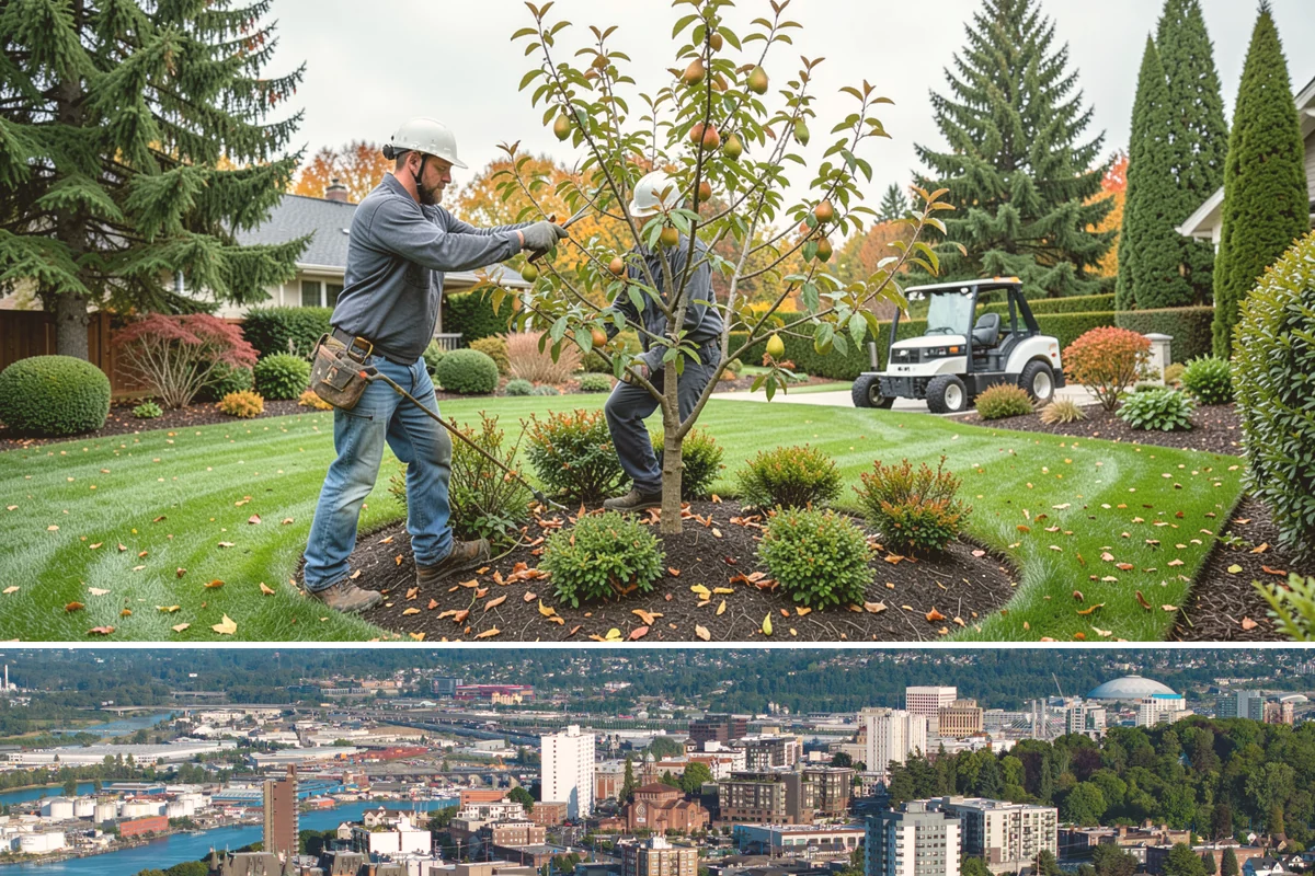 Full Landscape Installation in Tacoma, Pierce County, WA - Spring and fall installations take advantage of the region's mild, damp weather to help new plantings and lawns establish quickly.