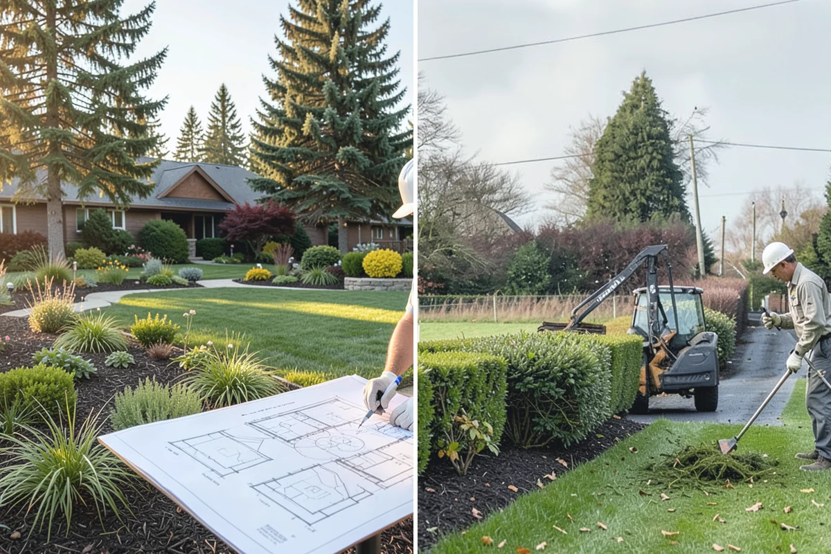 Full Landscape Installation in Wilkeson, Pierce County, WA - Meet on site to define goals, budget, and site conditions