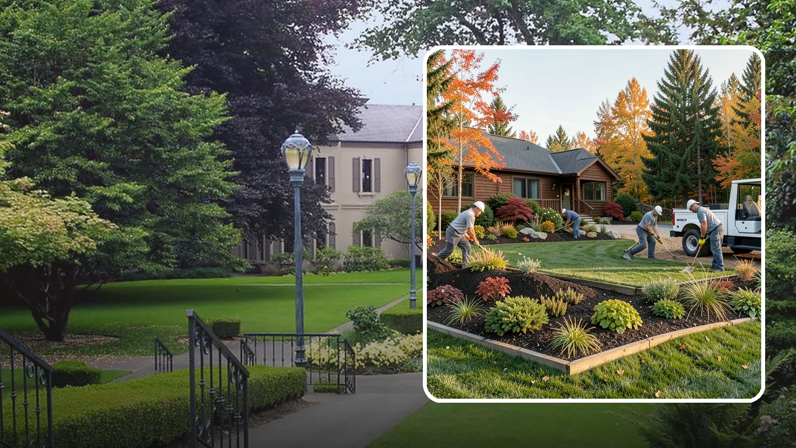 Full Landscape Installation in Woodinville, King County, WA - We install complete landscapes from the ground up, integrating plantings, grading, and features for a finished Northwest yard.