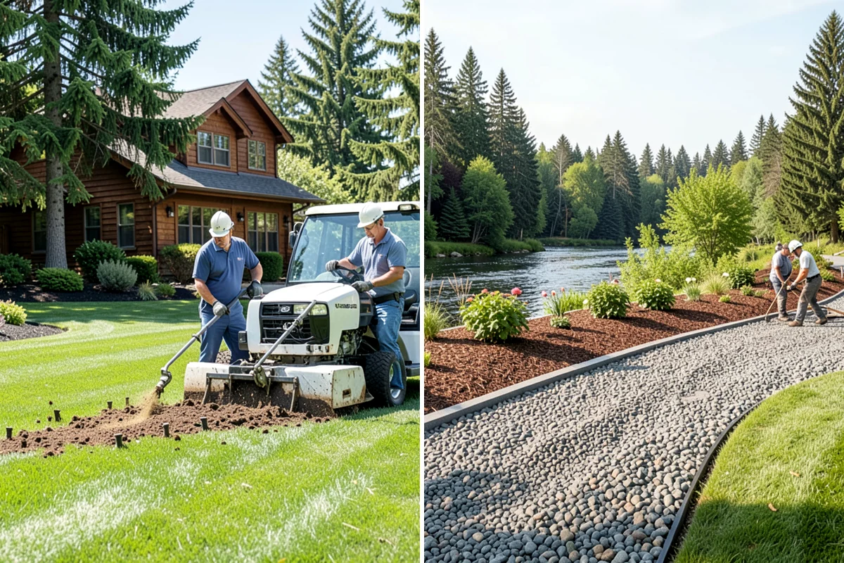 Gabion Retaining Wall in Arlington, Snohomish County, WA - Excavate and prepare a level gravel base