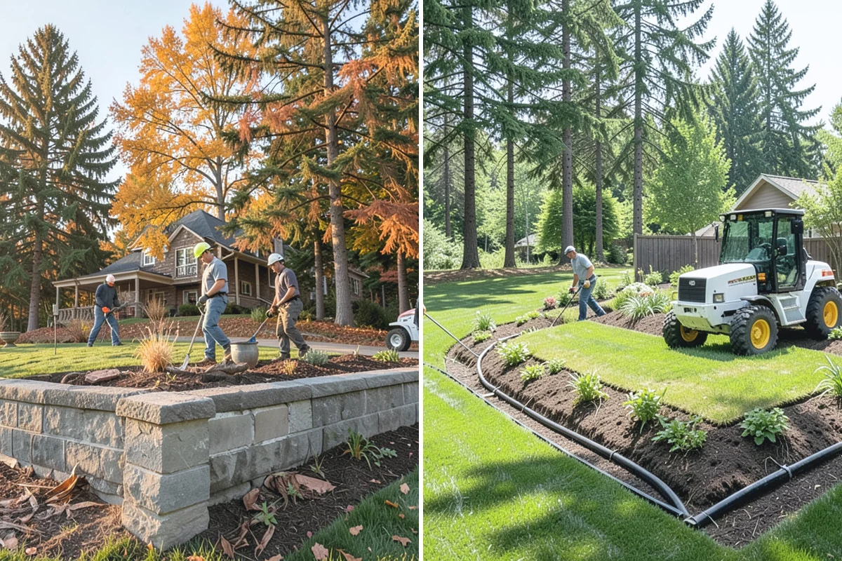 Gabion Retaining Wall in Des Moines, King County, WA - Excavate and prepare a level gravel base