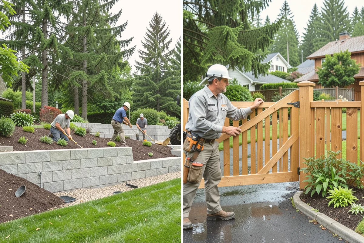 Gabion Retaining Wall in Eatonville, Pierce County, WA - Excavate and prepare a level gravel base