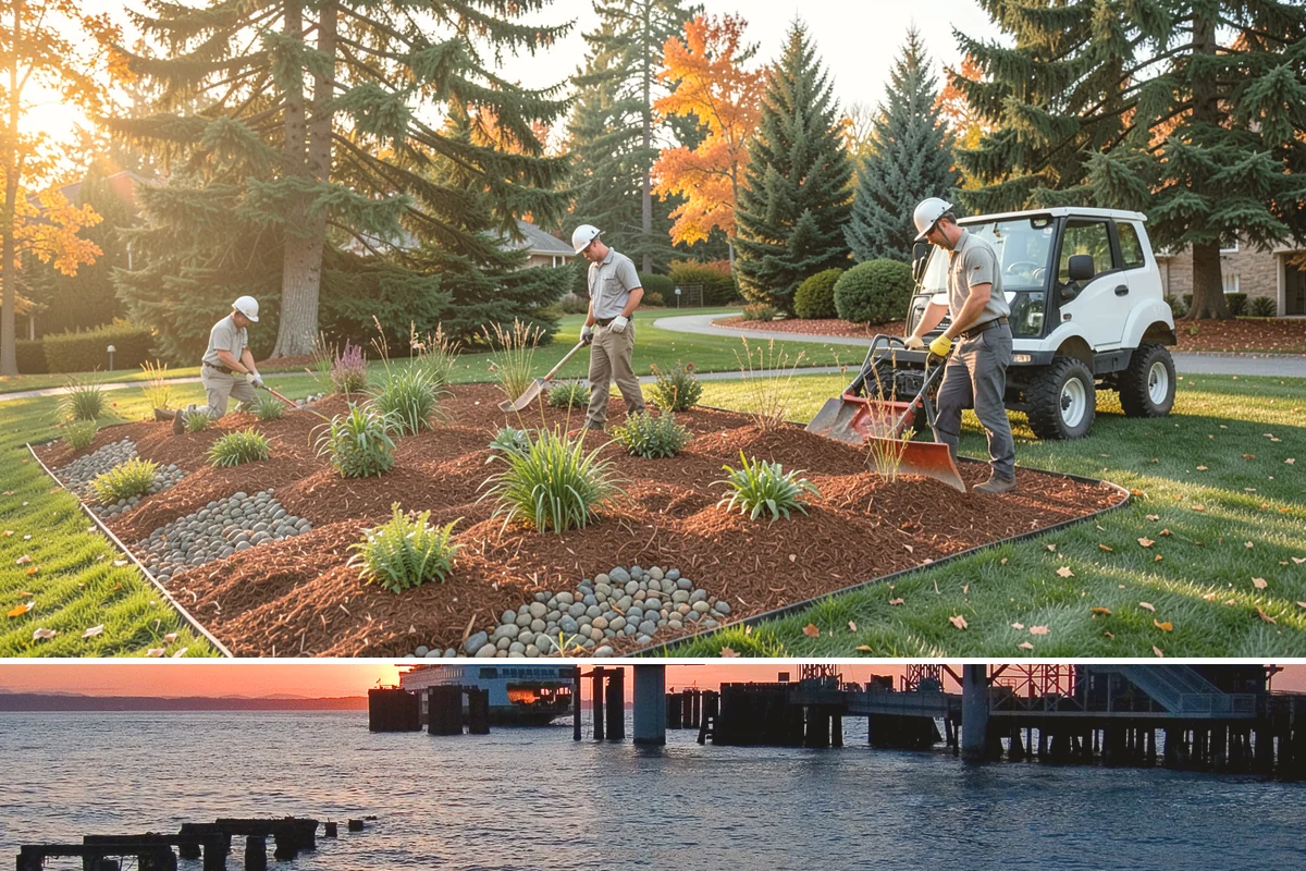 Gabion Retaining Wall in Edmonds, Snohomish County, WA - Can be installed nearly year-round in the PNW thanks to its dry construction, with spring through fall preferred for easiest site...
