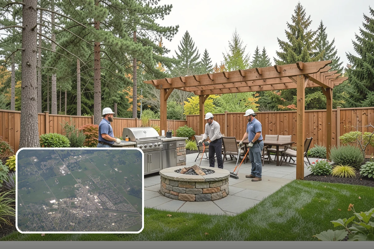 Gabion Retaining Wall in Enumclaw, King County, WA - Outstanding free drainage in wet climates
