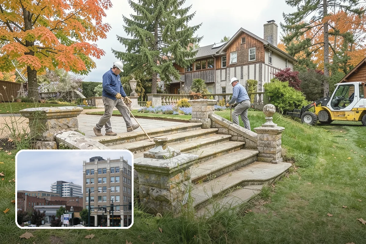 Gabion Retaining Wall in Everett, Snohomish County, WA - Outstanding free drainage in wet climates