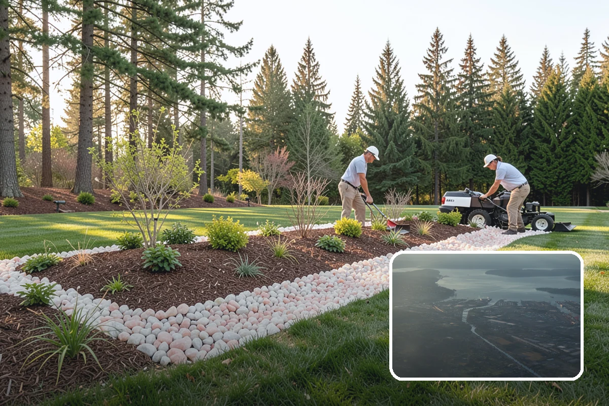 Gabion Retaining Wall in Fife, Pierce County, WA - Outstanding free drainage in wet climates