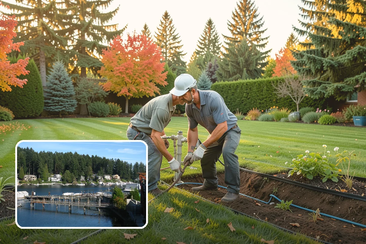 Gabion Retaining Wall in Gig Harbor, Pierce County, WA - Outstanding free drainage in wet climates