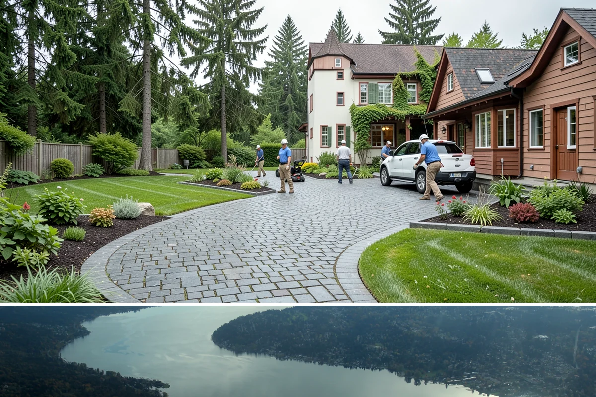 Gabion Retaining Wall in Sammamish, King County, WA - Can be installed nearly year-round in the PNW thanks to its dry construction, with spring through fall preferred for easiest site...