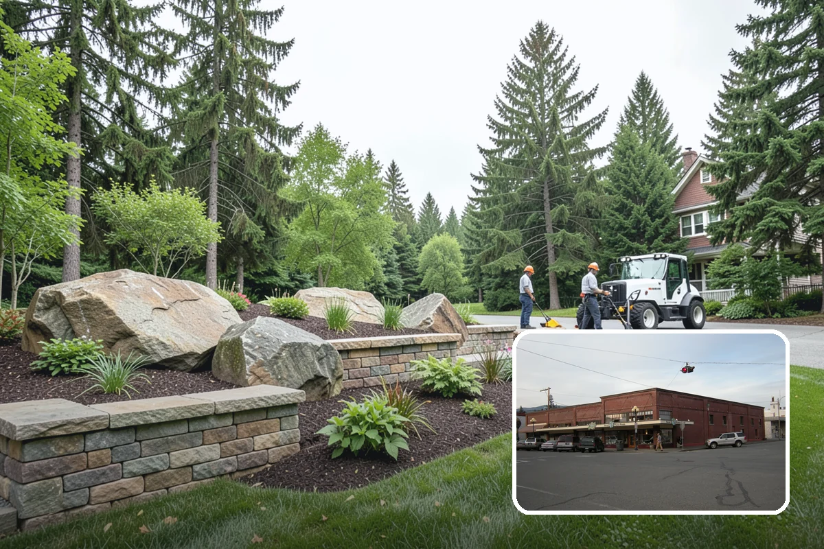 Gabion Retaining Wall in Sedro-Woolley, Skagit County, WA - Outstanding free drainage in wet climates