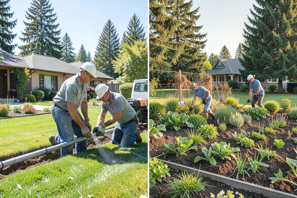 Gabion Retaining Wall in Woodinville, King County, WA - Excavate and prepare a level gravel base