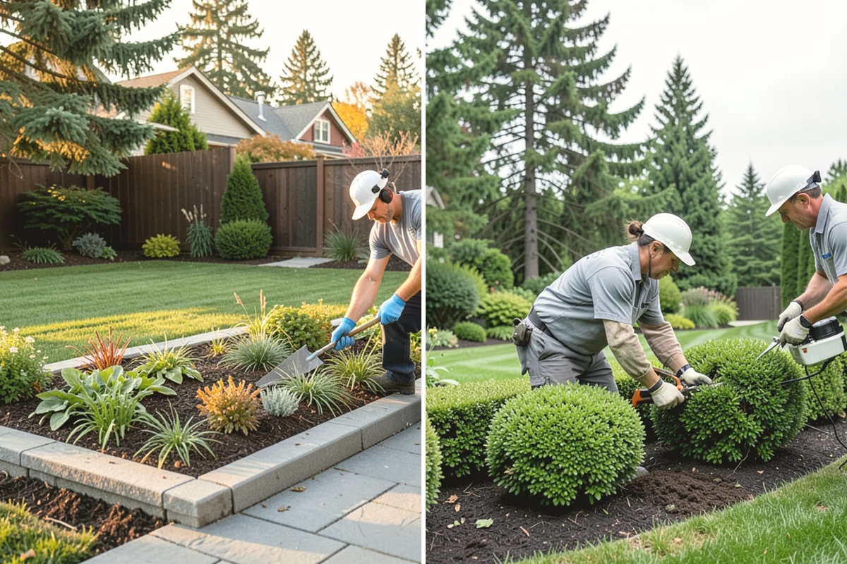 Garden Bed Installation in Anacortes, Skagit County, WA - Lay out and mark the bed lines