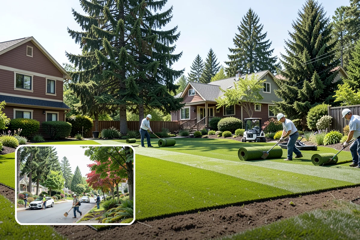 Garden Bed Installation in Beaux Arts Village, King County, WA - Beds shaped to complement your home