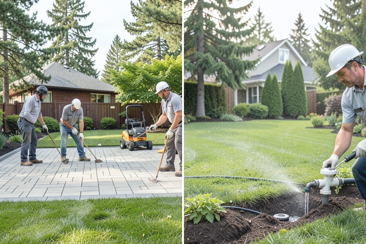Garden Bed Installation in Bonney Lake, Pierce County, WA - Lay out and mark the bed lines