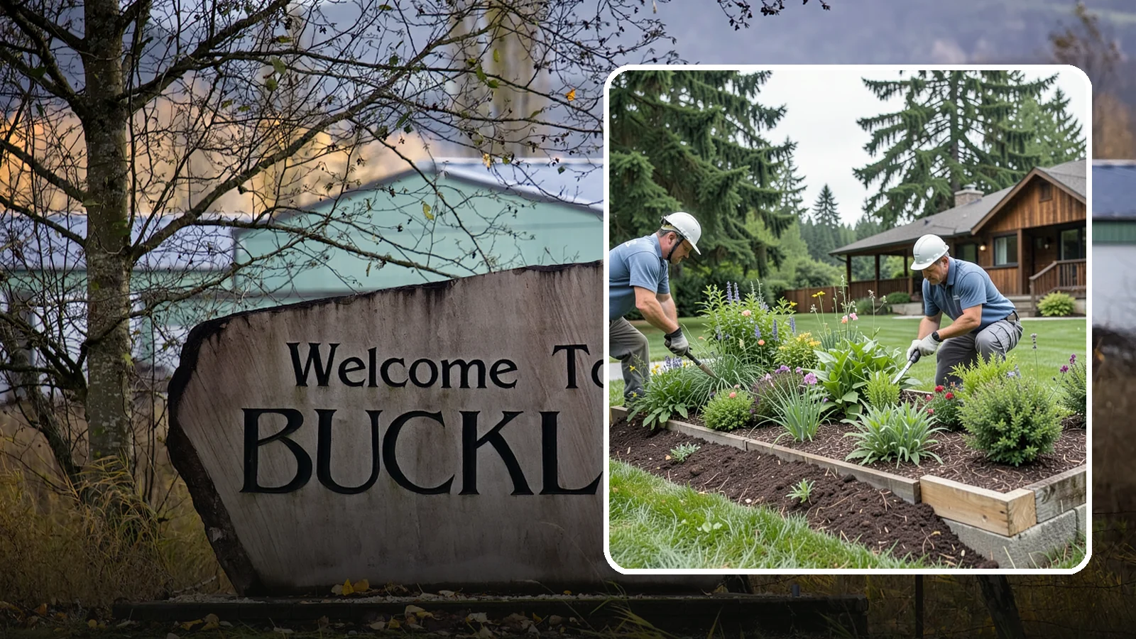 Garden Bed Installation in Buckley, Pierce County, WA - New planting beds built from the soil up - shaped, amended, and planted for lasting curb appeal.
