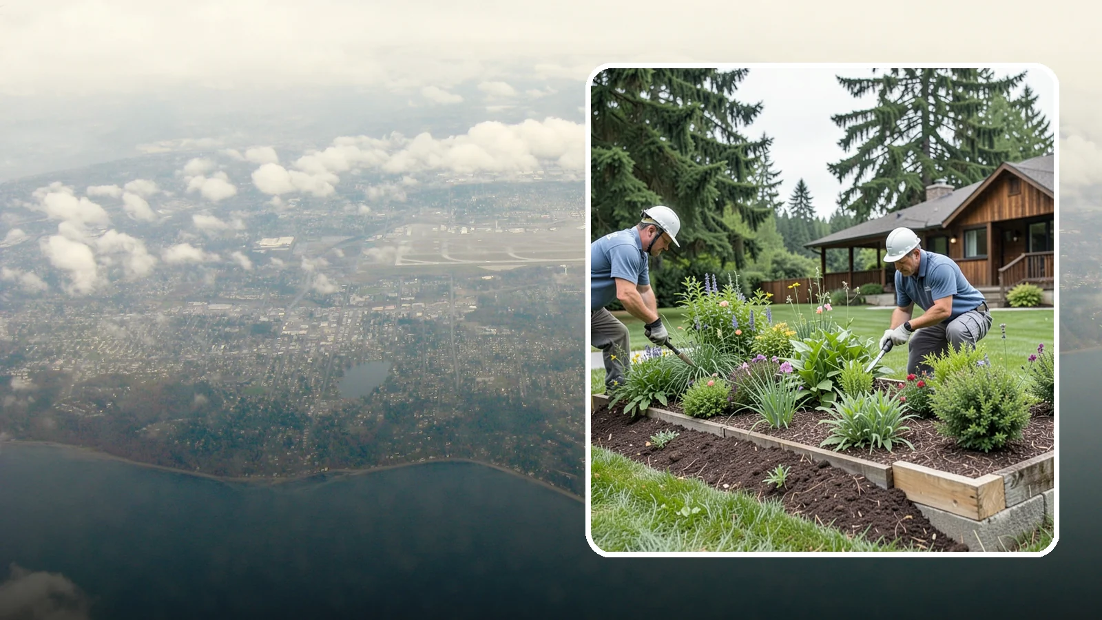 Garden Bed Installation in Burien, King County, WA - New planting beds built from the soil up - shaped, amended, and planted for lasting curb appeal.