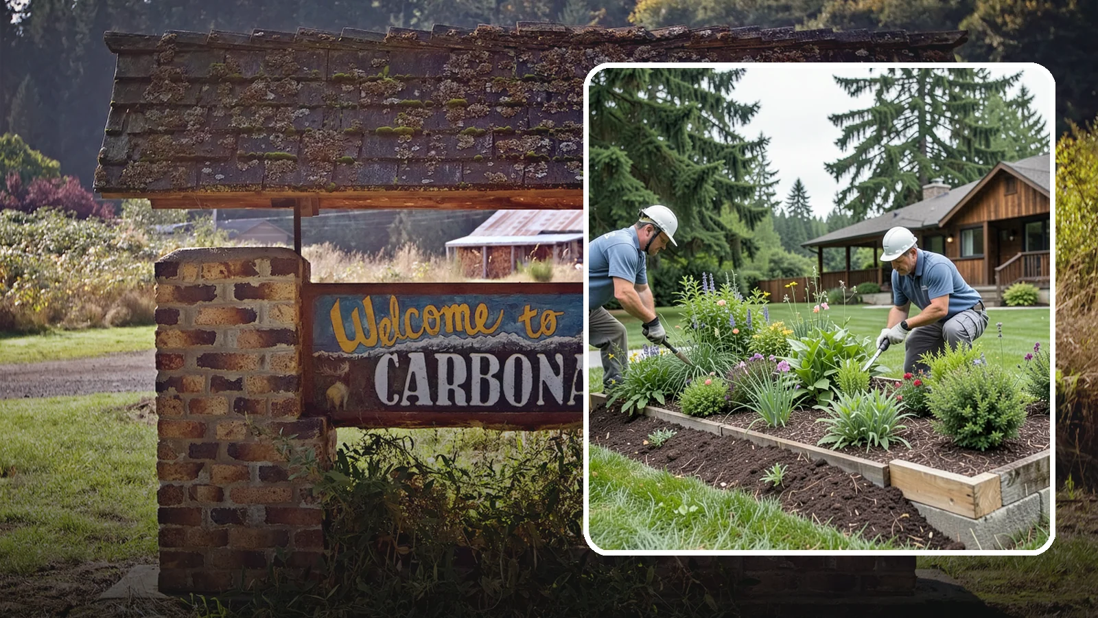 Garden Bed Installation in Carbonado, Pierce County, WA - New planting beds built from the soil up - shaped, amended, and planted for lasting curb appeal.