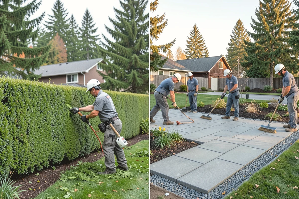Garden Bed Installation in Carnation, King County, WA - Lay out and mark the bed lines