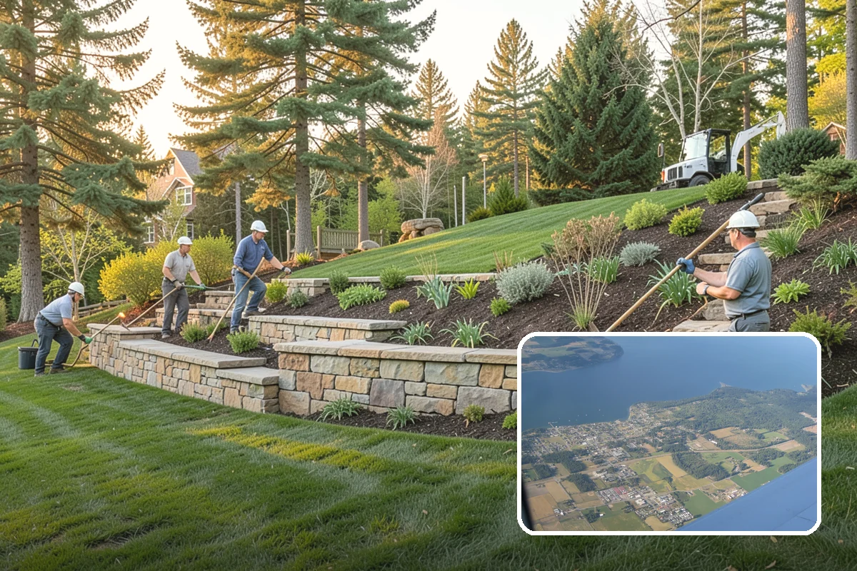 Garden Bed Installation in Coupeville, Island County, WA - Beds shaped to complement your home