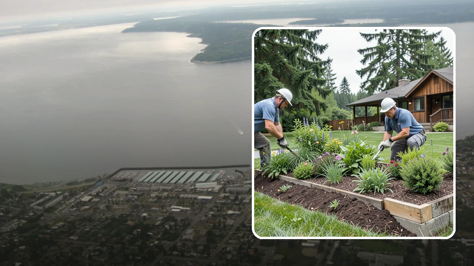 Garden Bed Installation in Des Moines, King County, WA - New planting beds built from the soil up - shaped, amended, and planted for lasting curb appeal.