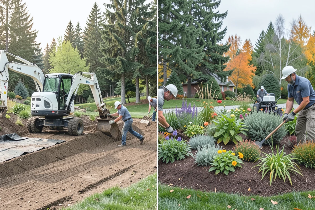 Garden Bed Installation in Des Moines, King County, WA - Lay out and mark the bed lines