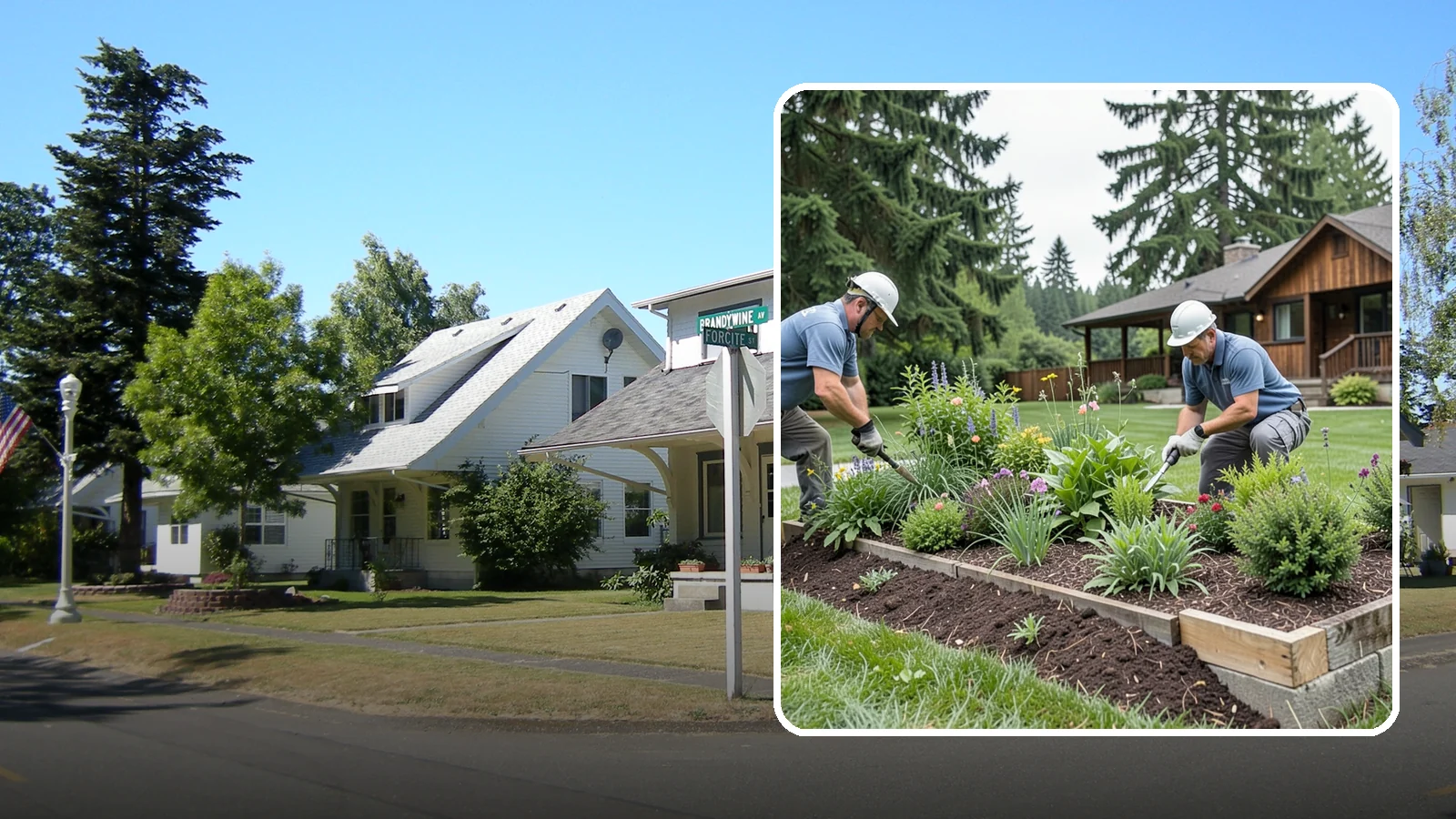 Garden Bed Installation in DuPont, Pierce County, WA - New planting beds built from the soil up - shaped, amended, and planted for lasting curb appeal.