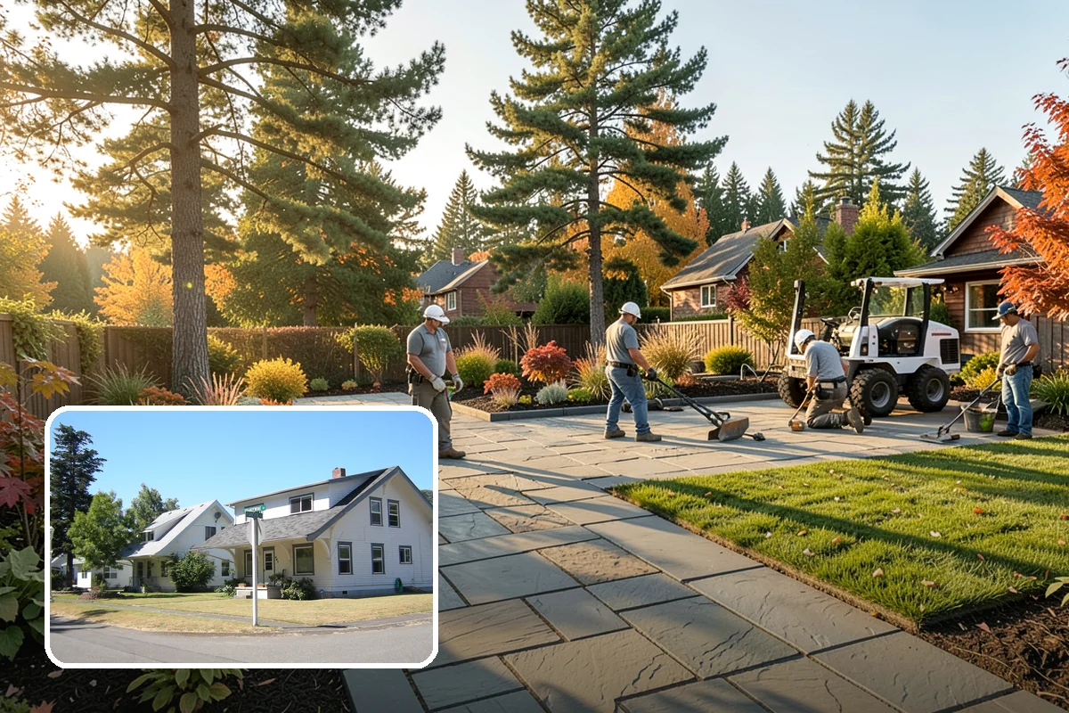 Garden Bed Installation in DuPont, Pierce County, WA - Beds shaped to complement your home