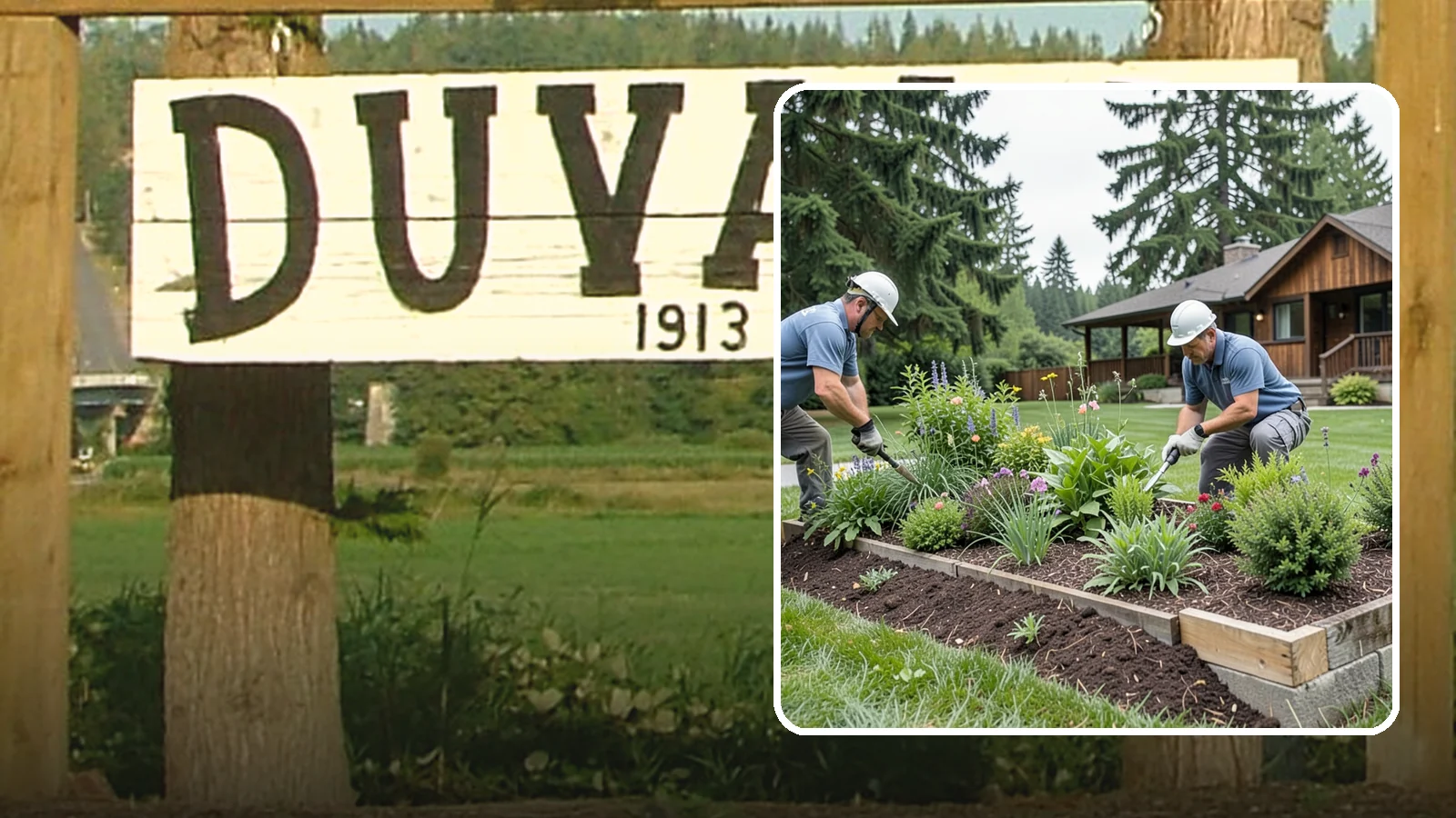 Garden Bed Installation in Duvall, King County, WA - New planting beds built from the soil up - shaped, amended, and planted for lasting curb appeal.