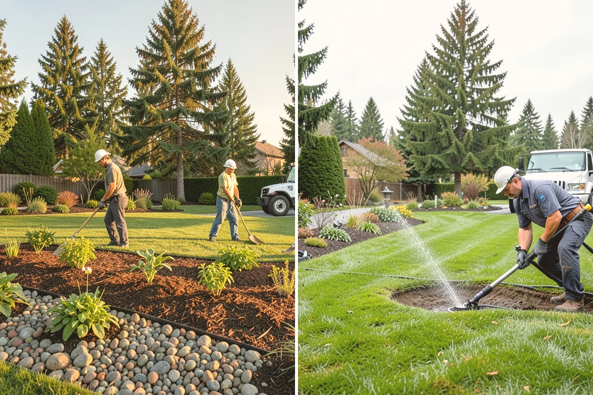 Garden Bed Installation in Edmonds, Snohomish County, WA - Lay out and mark the bed lines