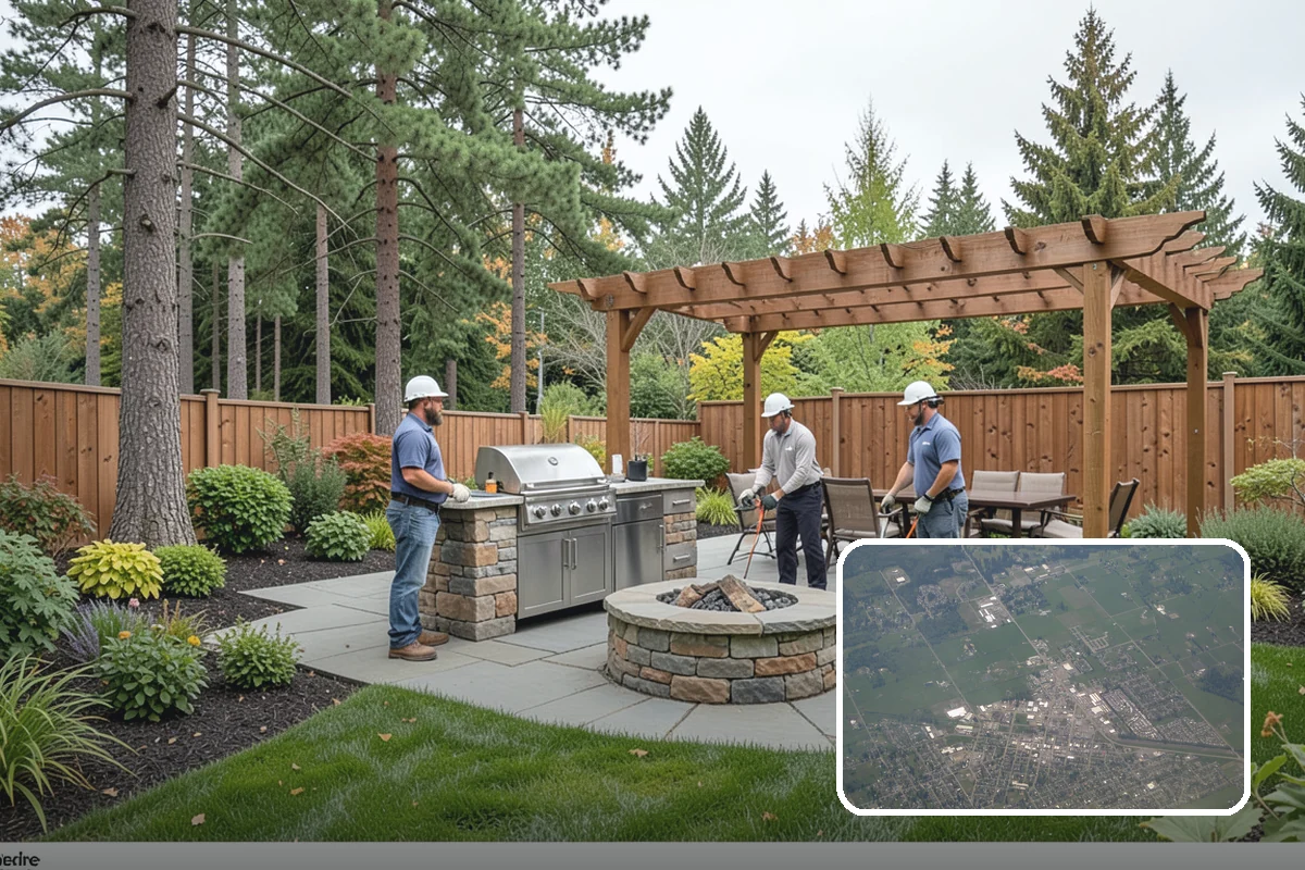 Garden Bed Installation in Enumclaw, King County, WA - Beds shaped to complement your home