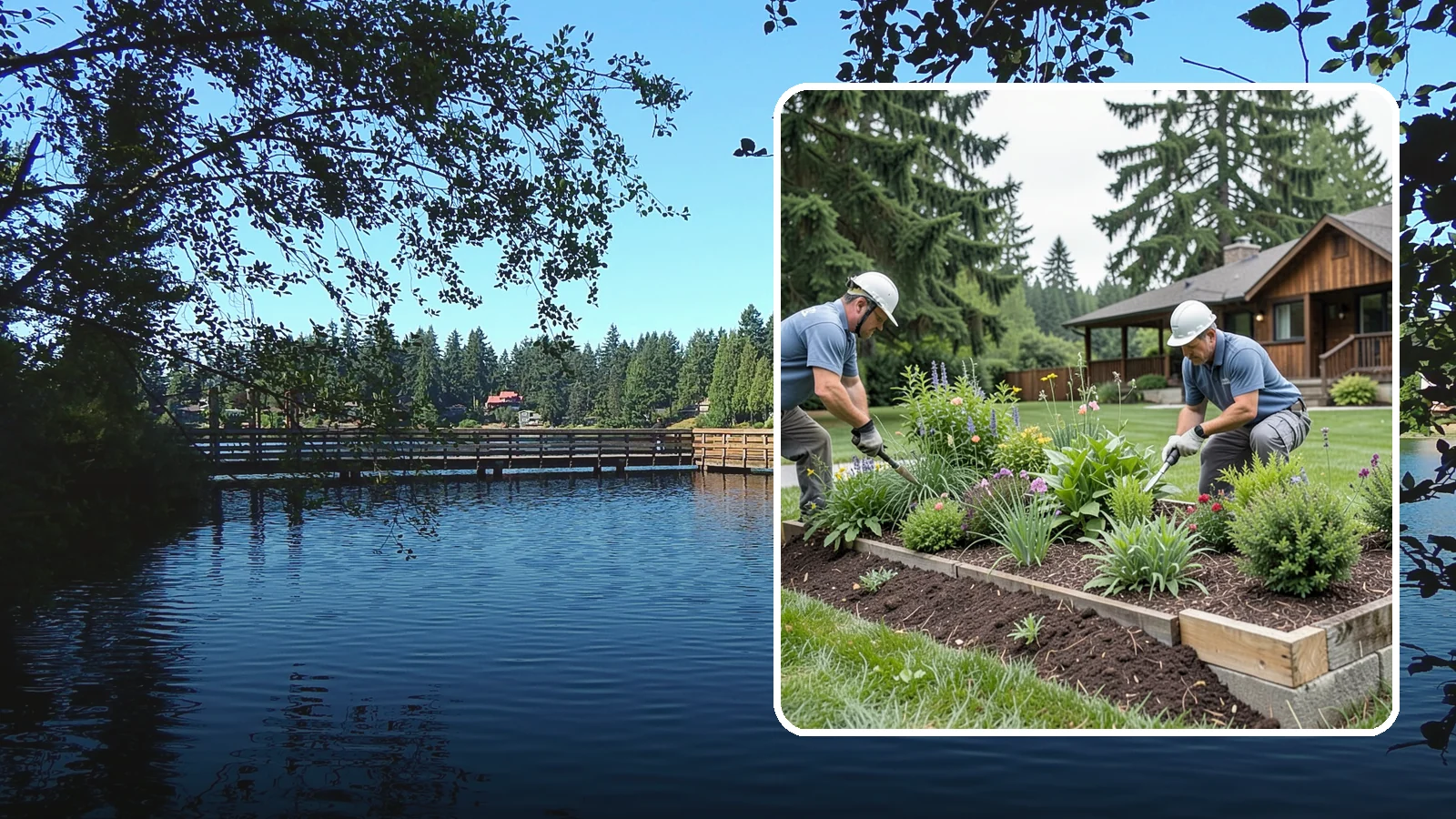 Garden Bed Installation in Federal Way, King County, WA - New planting beds built from the soil up - shaped, amended, and planted for lasting curb appeal.
