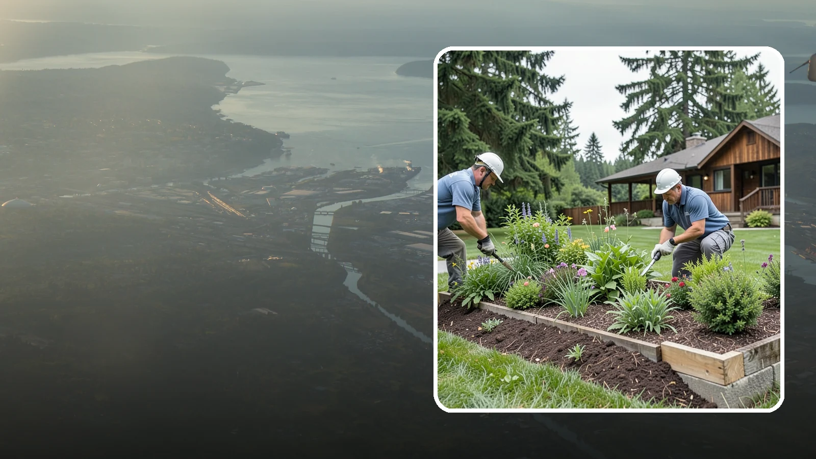 Garden Bed Installation in Fife, Pierce County, WA - New planting beds built from the soil up - shaped, amended, and planted for lasting curb appeal.