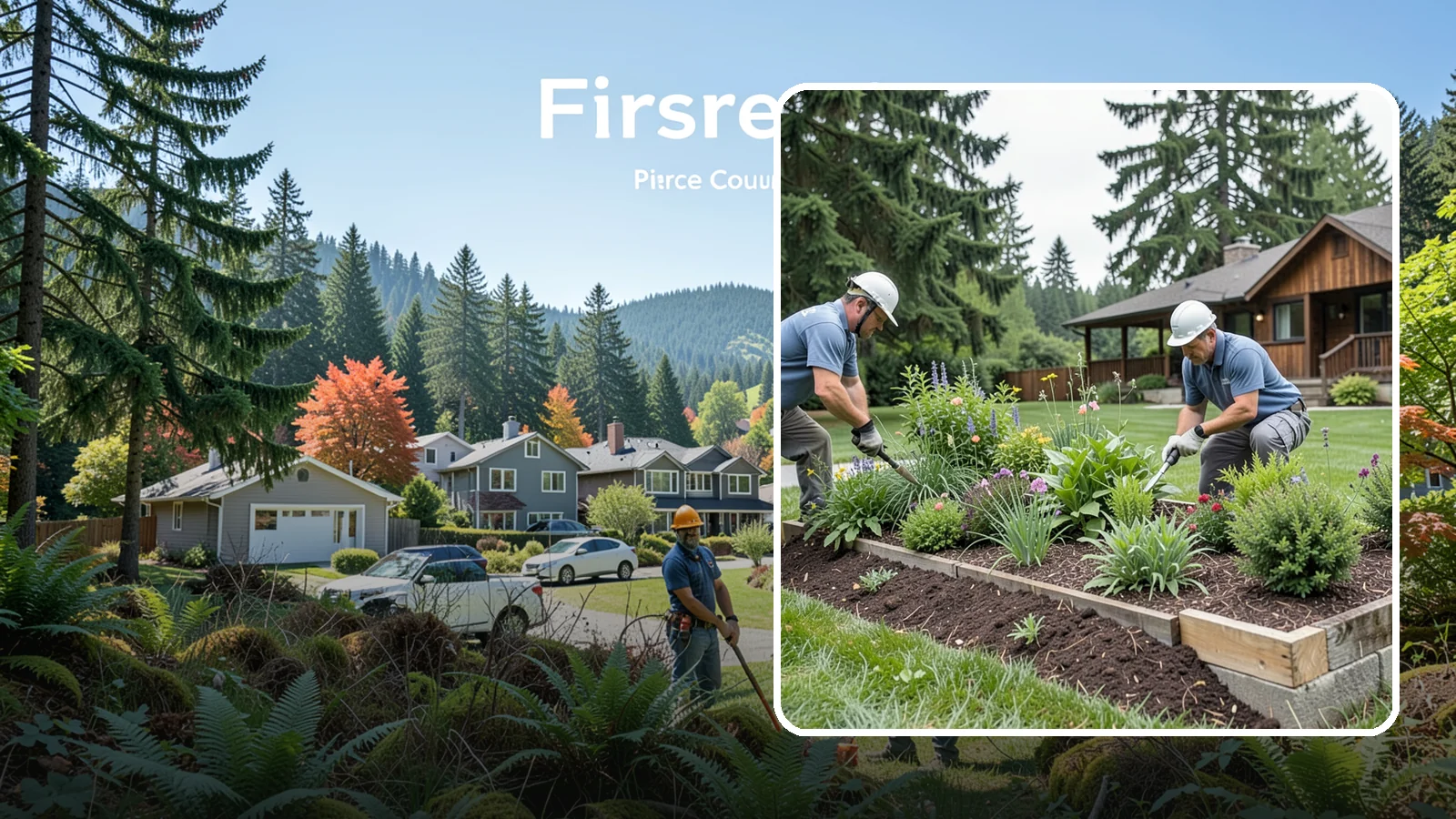 Garden Bed Installation in Fircrest, Pierce County, WA - New planting beds built from the soil up - shaped, amended, and planted for lasting curb appeal.
