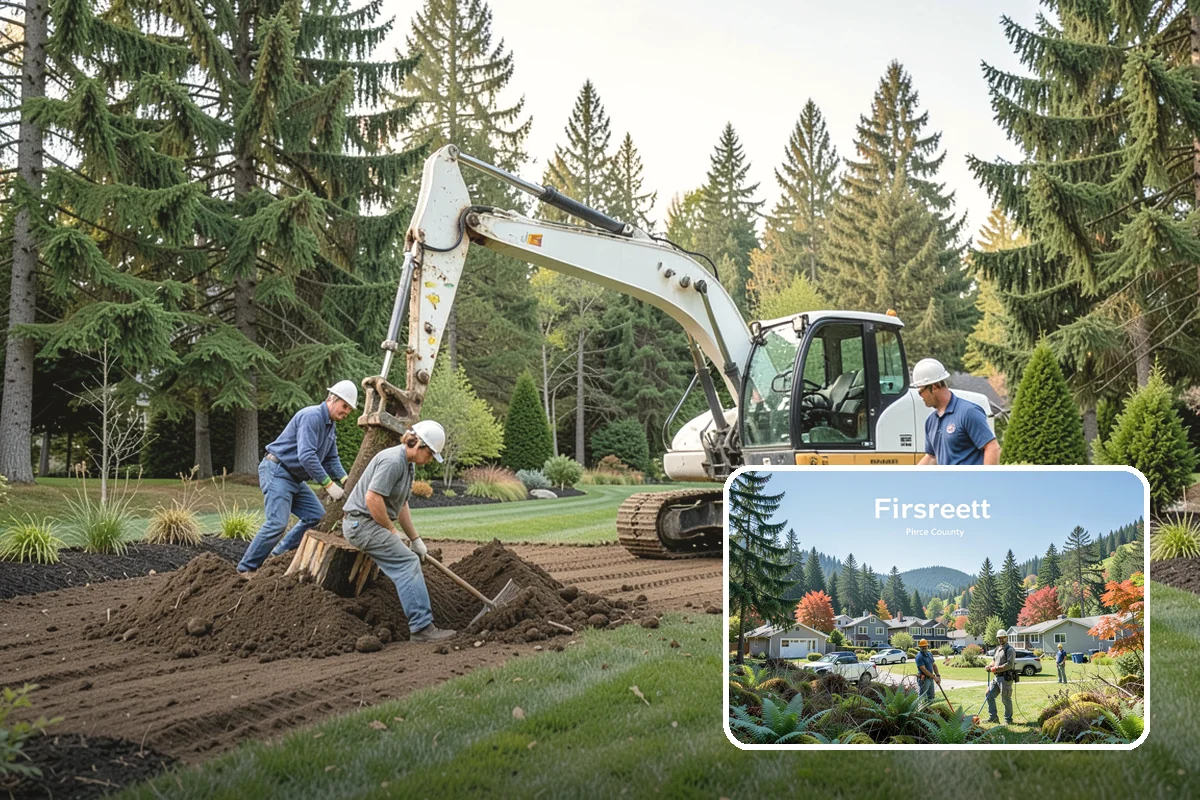 Garden Bed Installation in Fircrest, Pierce County, WA - Beds shaped to complement your home