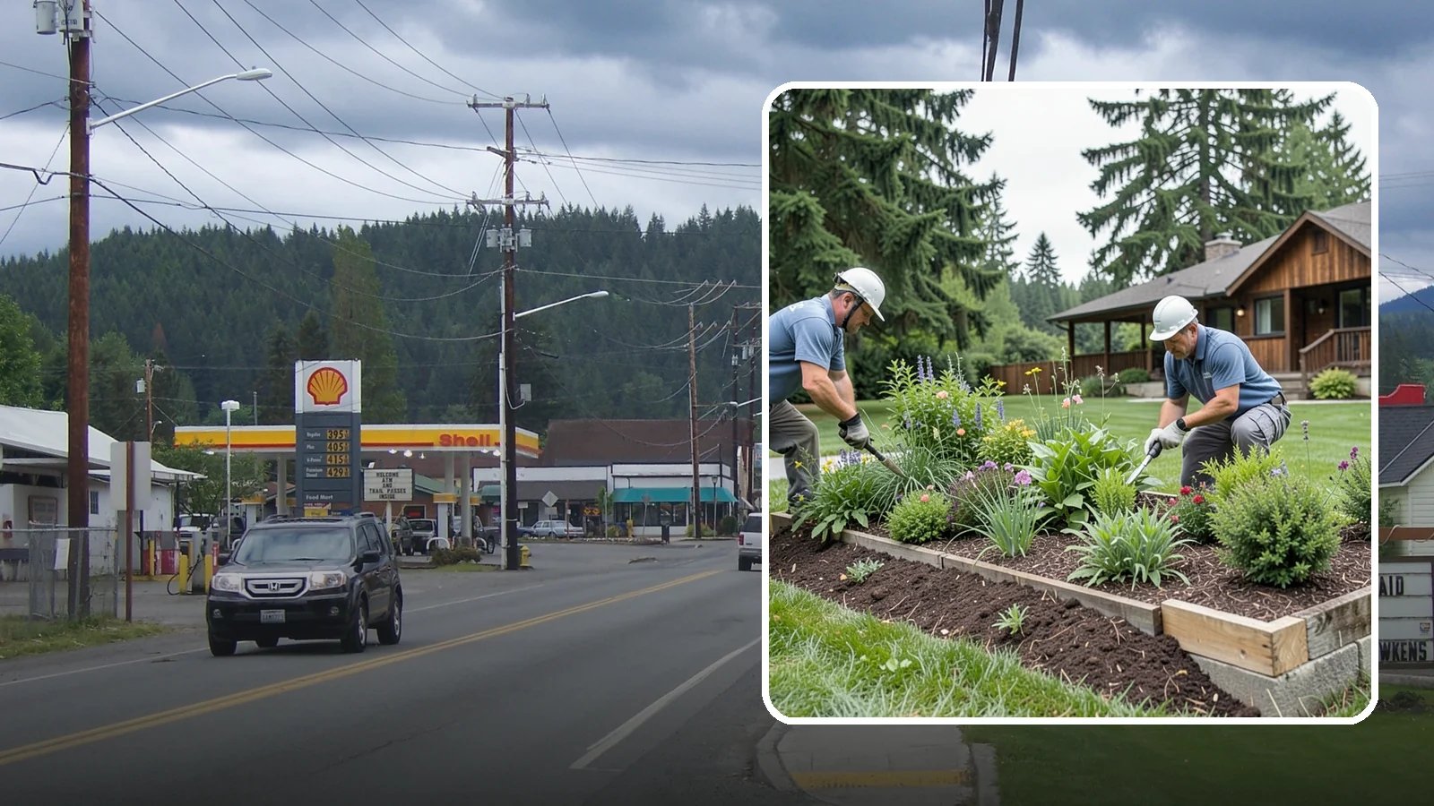 Garden Bed Installation in Granite Falls, Snohomish County, WA - New planting beds built from the soil up - shaped, amended, and planted for lasting curb appeal.