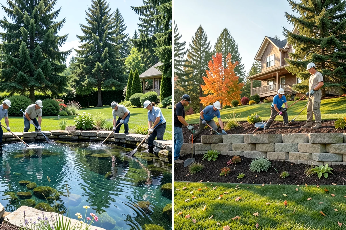 Garden Bed Installation in Hunts Point, King County, WA - Lay out and mark the bed lines