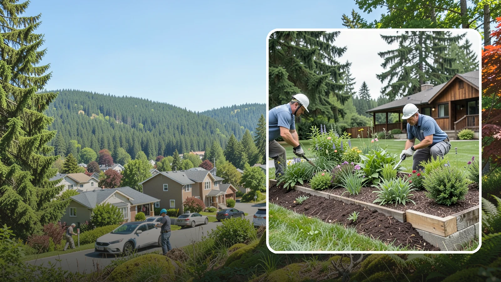 Garden Bed Installation in Index, Snohomish County, WA - New planting beds built from the soil up - shaped, amended, and planted for lasting curb appeal.