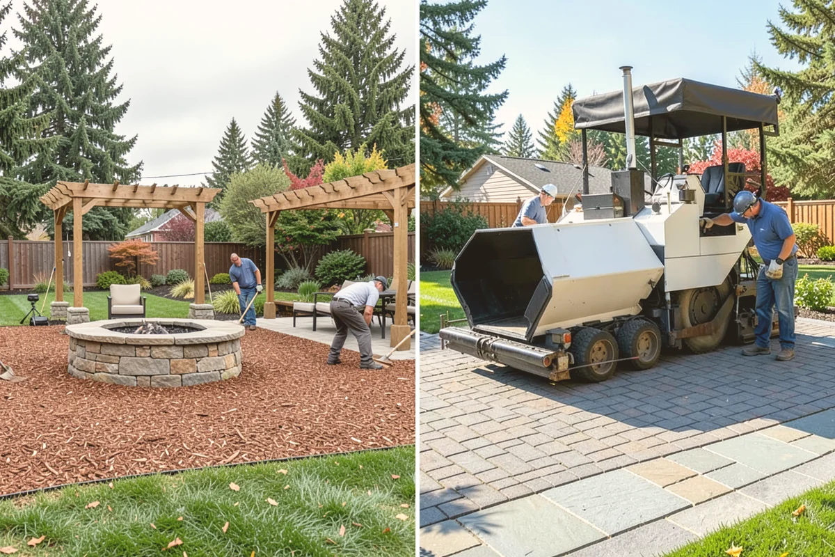Garden Bed Installation in Kent, King County, WA - Lay out and mark the bed lines