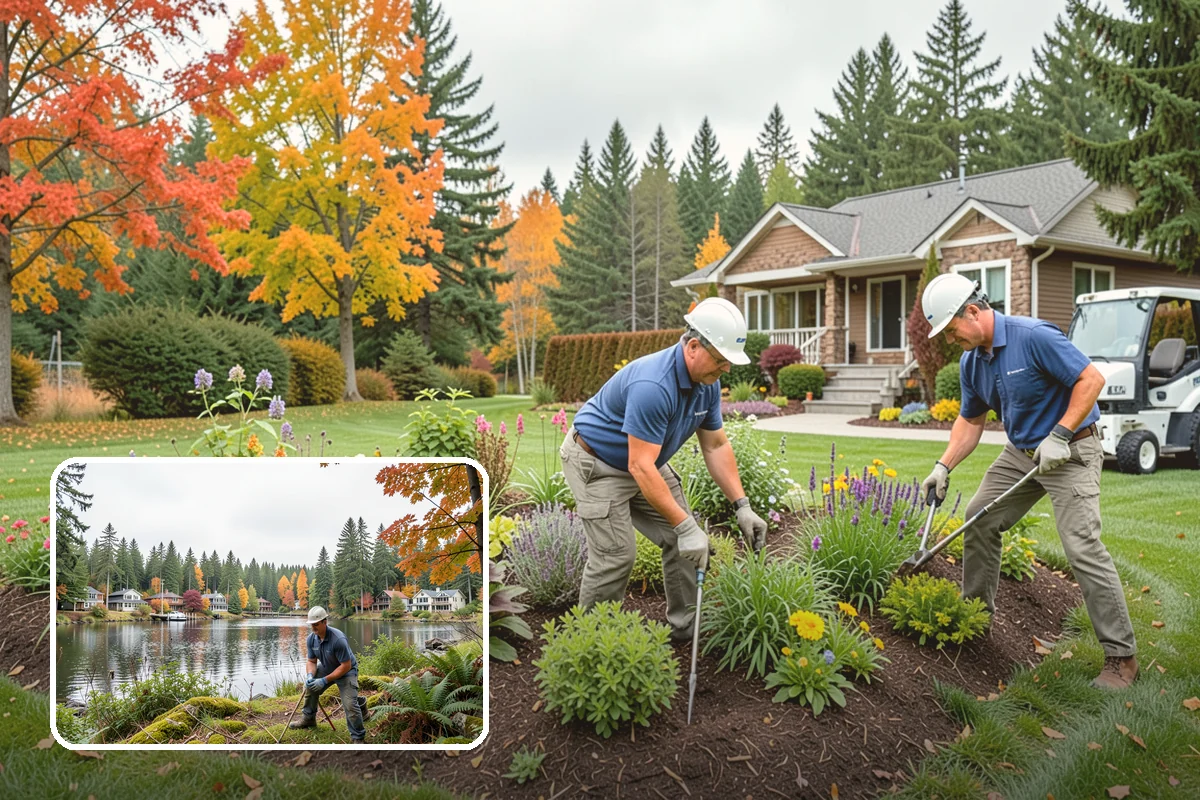 Garden Bed Installation in La Conner, Skagit County, WA - Beds shaped to complement your home