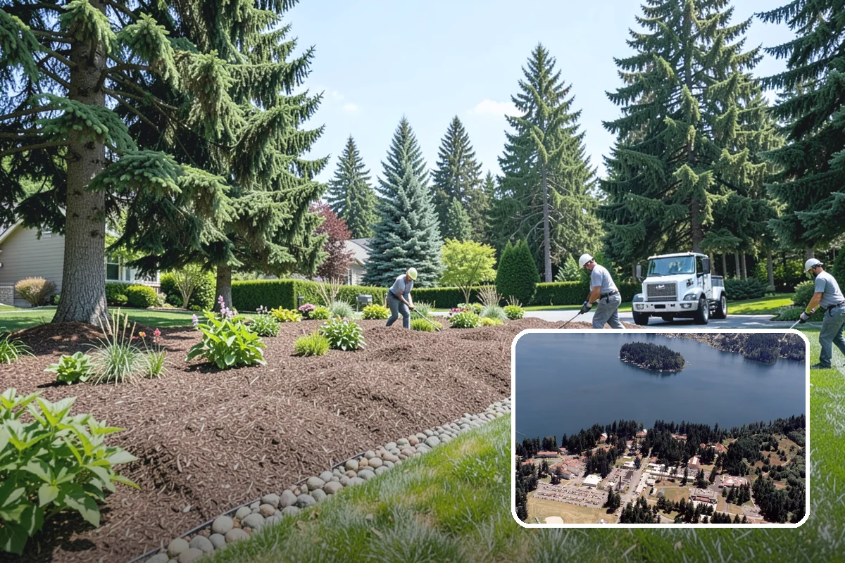 Garden Bed Installation in Lakewood, Pierce County, WA - Beds shaped to complement your home