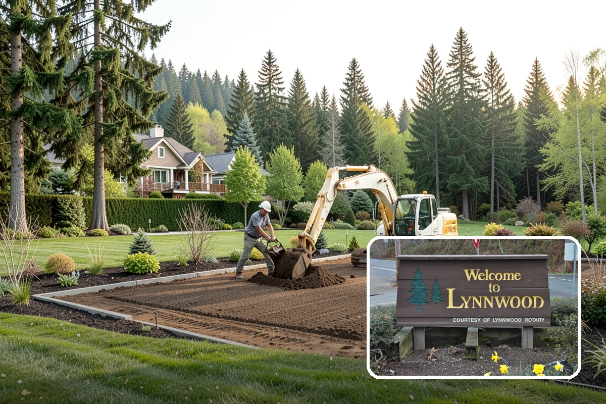 Garden Bed Installation in Lynnwood, Snohomish County, WA - Beds shaped to complement your home