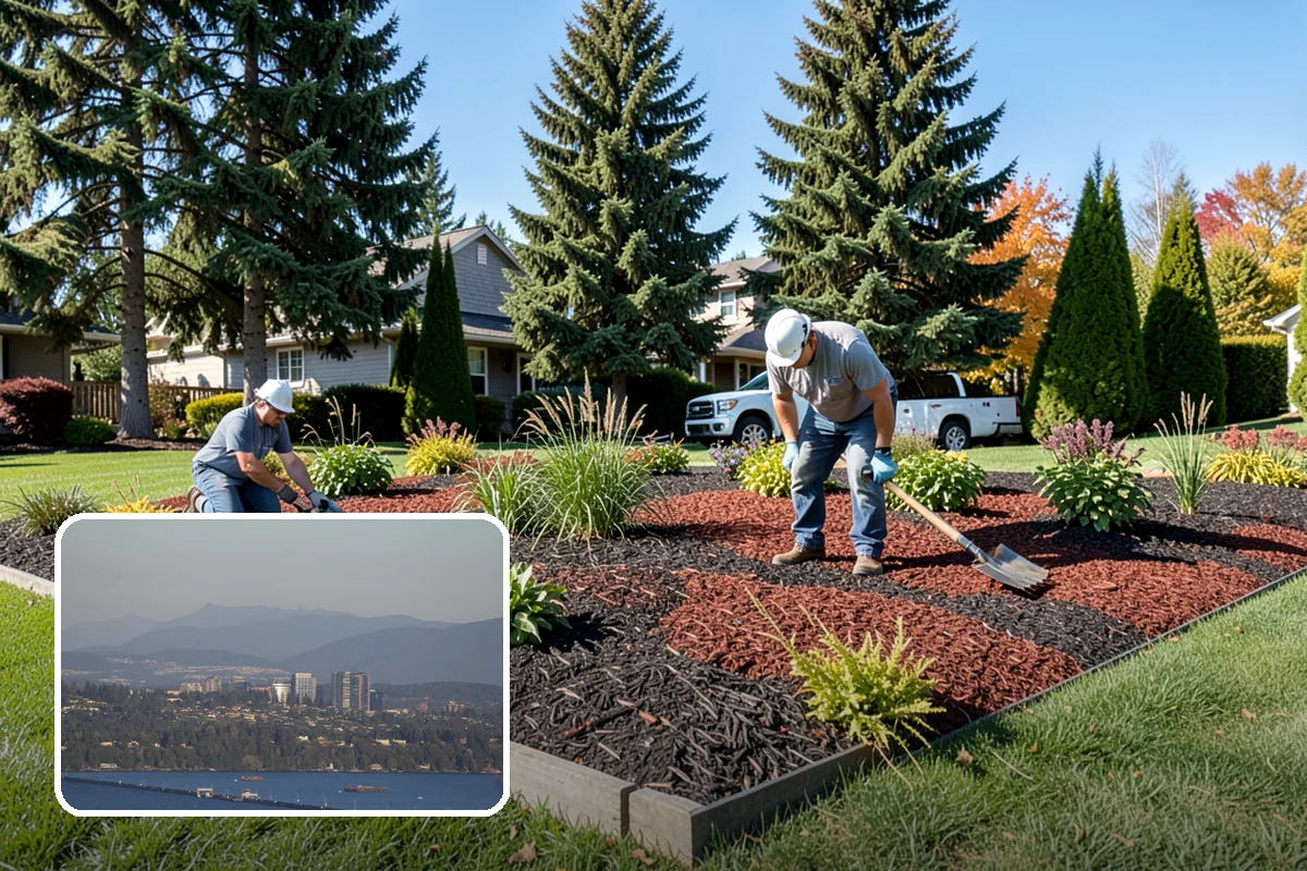 Garden Bed Installation in Medina, King County, WA - Beds shaped to complement your home