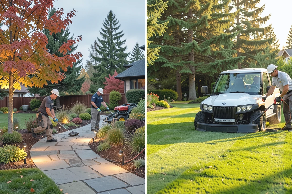 Garden Bed Installation in Medina, King County, WA - Lay out and mark the bed lines