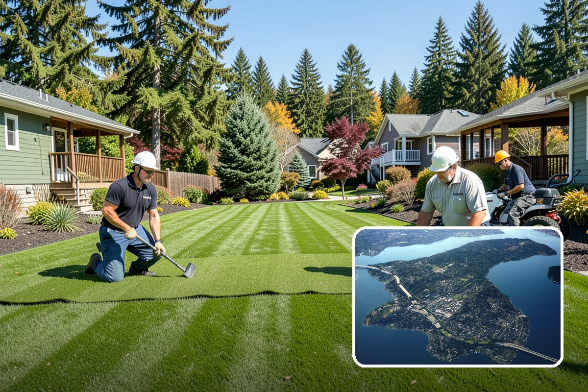 Garden Bed Installation in Mercer Island, King County, WA - Beds shaped to complement your home