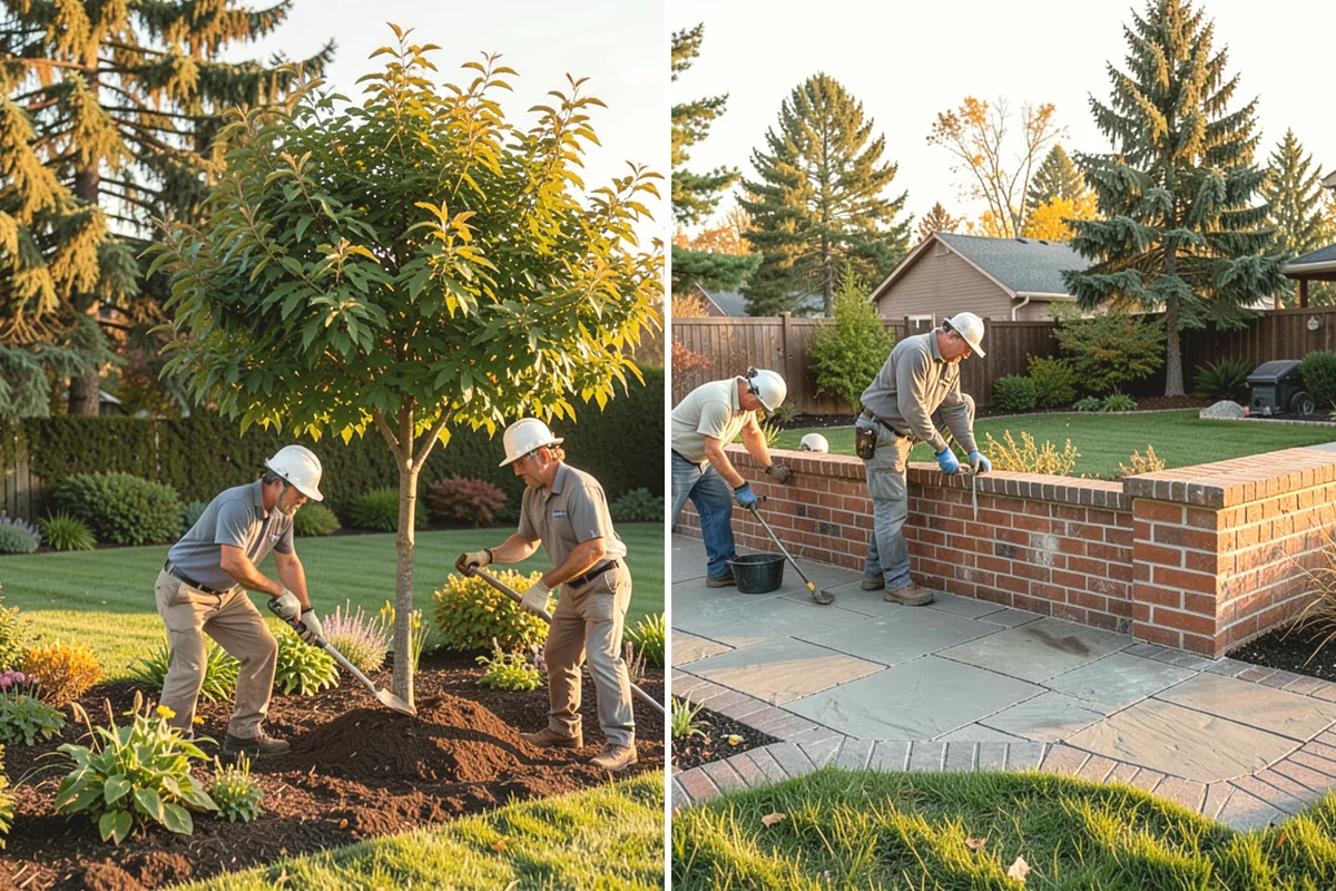 Garden Bed Installation in Mercer Island, King County, WA - Lay out and mark the bed lines