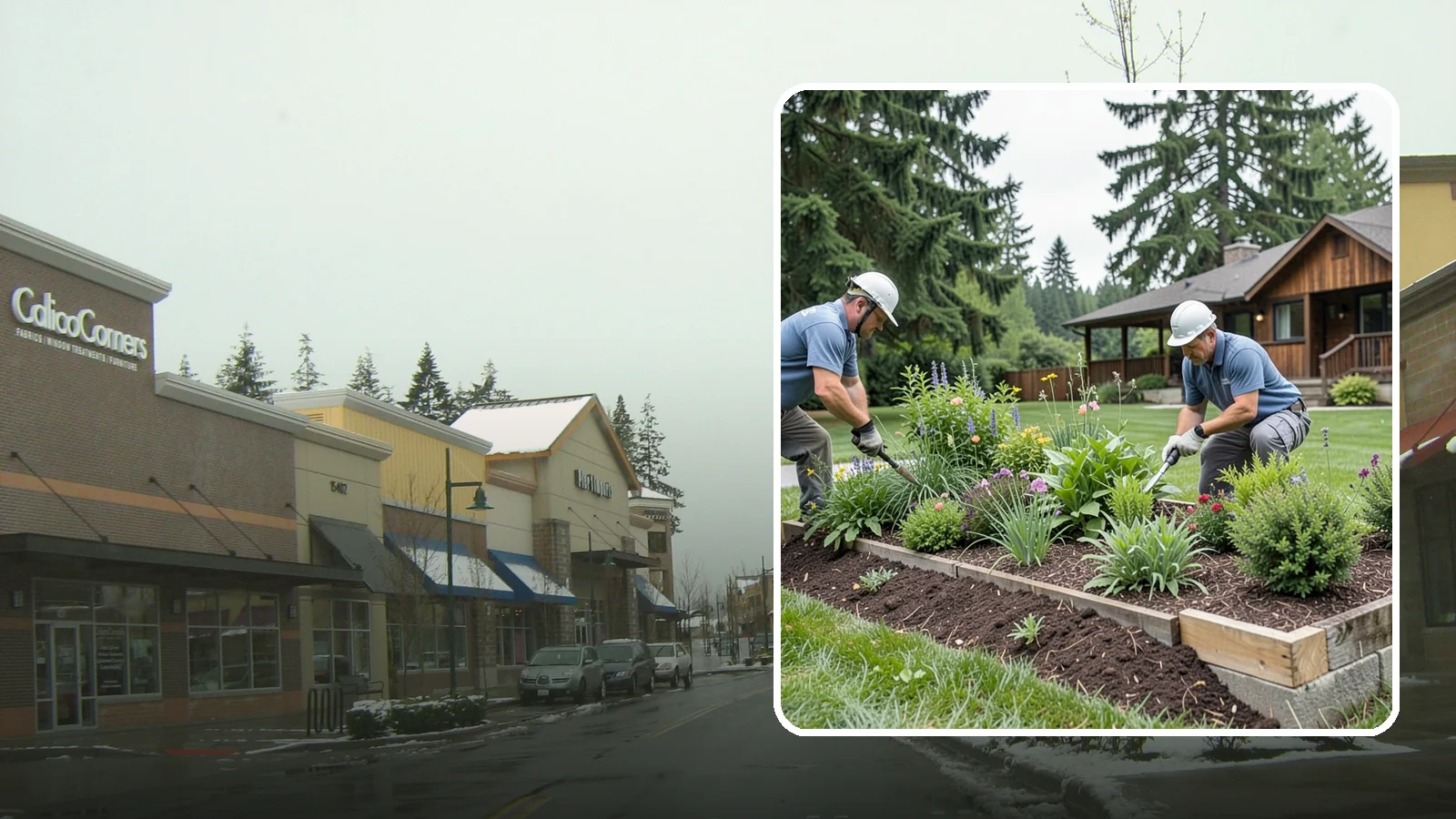 Garden Bed Installation in Mill Creek, Snohomish County, WA - New planting beds built from the soil up - shaped, amended, and planted for lasting curb appeal.