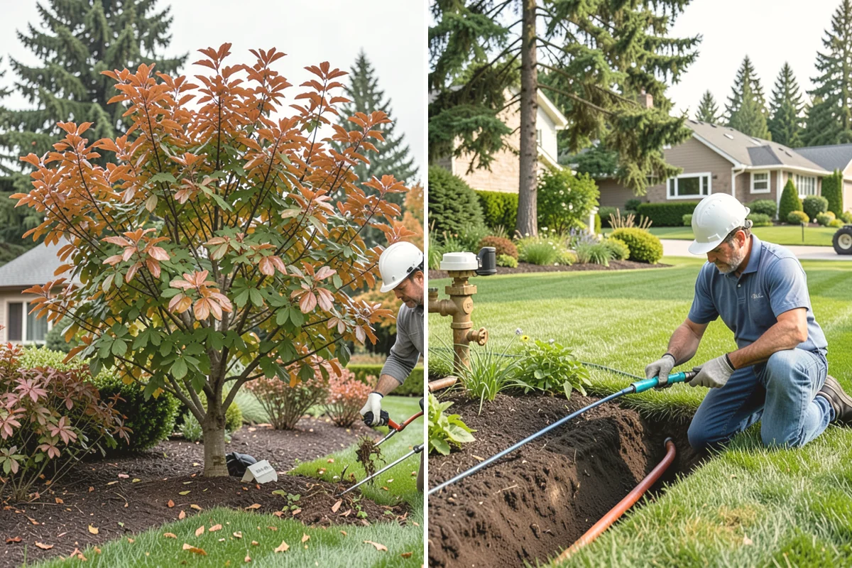 Garden Bed Installation in Monroe, Snohomish County, WA - Lay out and mark the bed lines