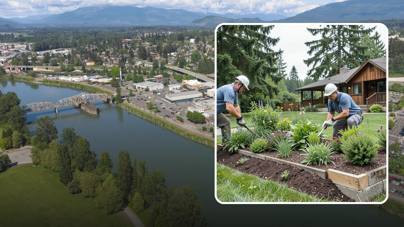 Garden Bed Installation in Mount Vernon, Skagit County, WA - New planting beds built from the soil up - shaped, amended, and planted for lasting curb appeal.