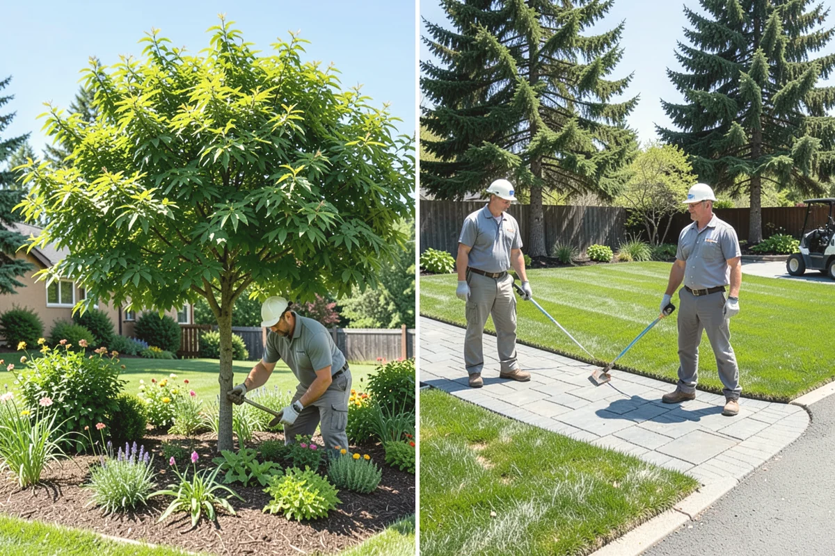 Garden Bed Installation in Mountlake Terrace, Snohomish County, WA - Lay out and mark the bed lines