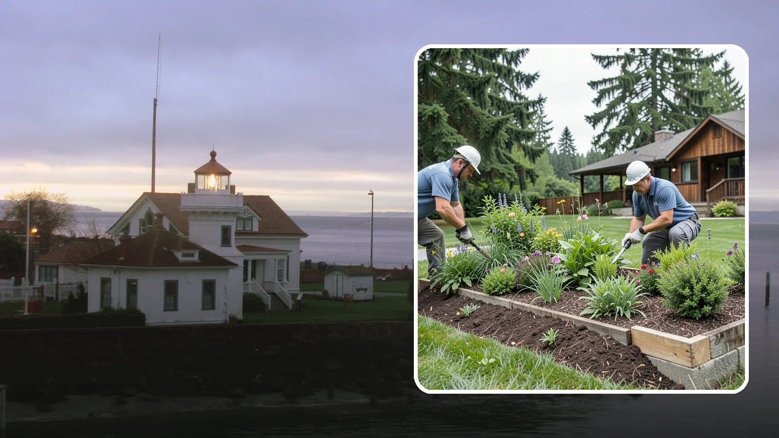 Garden Bed Installation in Mukilteo, Snohomish County, WA - New planting beds built from the soil up - shaped, amended, and planted for lasting curb appeal.